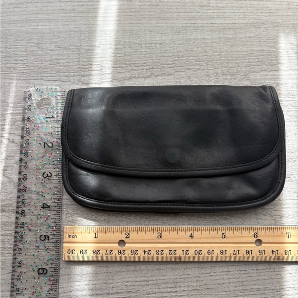 Vintage Black Coach Clutch Wallet Leather - Picture 2 of 11